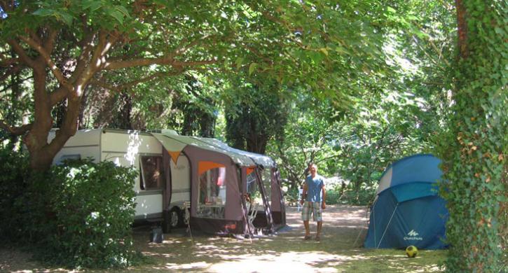 Campingplatz Frankreich les Tomasses Zelt